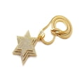 thumbnail image 2 of iJewelry2 Gold-tone Crystals Piled Stars of David Charm Pendant Franco Chain Necklace 30'', 2 of 5