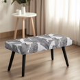 thumbnail image 2 of Jiueut Palm Leaf Print Bench Slipcover for Dining Room, Dustproof Bench Seat Protector Cover with Elastic Band Stain Resistant Rectangle Seat Cushion Long Chair Cover for Home Hotel, 2 of 7
