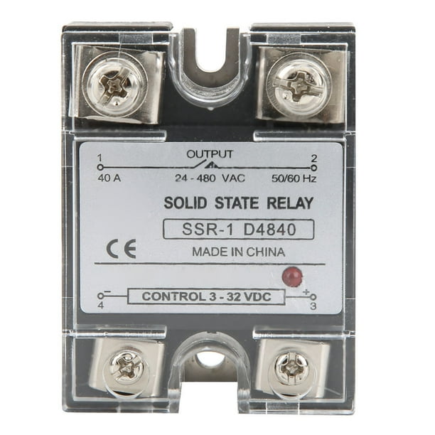 Relé de estado sólido SSR-40-DA Módulo de estado sólido SSR Controlado por CC CA 40 A 3-32 V CC