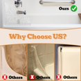 thumbnail image 4 of 2 Pcs Splash Guard for Shower, Water Texture Shower Corner Water Guard, Splash Guards for Bathtub to Keep Water in Shower, Bath Splash Guard for Bathtub, Water Ripple Style, 4 of 7