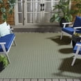 thumbnail image 2 of SAFAVIEH Courtyard Blazhe Chevron Indoor/Outdoor Area Rug, Dark Green/Beige, 6'7" x 6'7" Square, 2 of 14