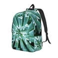 thumbnail image 1 of Easygdp Teal Cactus Mochila de Lona Resistente para Laptop, Compatible con Laptops de 15 a 17 pulgadas, Ideal para Escuela, Trabajo y Viajes-Small, 1 of 5