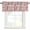 Red, variant on Turquoise Farmhouse Kitchen Valances for Windows, Vintage Flower Leaf Botanical Plant Bathroom Window Valances 42x18 Inch Rod Pocket Window Treatments Valance Curtains for Living Room Bedroom Decor