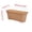 Brown, variant on 3Pcs Vegetable Planter Pots Plastic Wave Edge, Long Rectangular Flower Trough for Balcony Herb Garden, Outdoor Window Box for Lettuce s, Lightweight Growing Container for Home Gardening