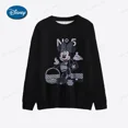 thumbnail image 4 of Nueva sudadera con capucha de cuello redondo con estampado de Minnie Mickey Mouse de Disney para mujer, sudadera con capucha de invierno y otoño, chándal holgado de dibujos animados para mujer, 4 of 5