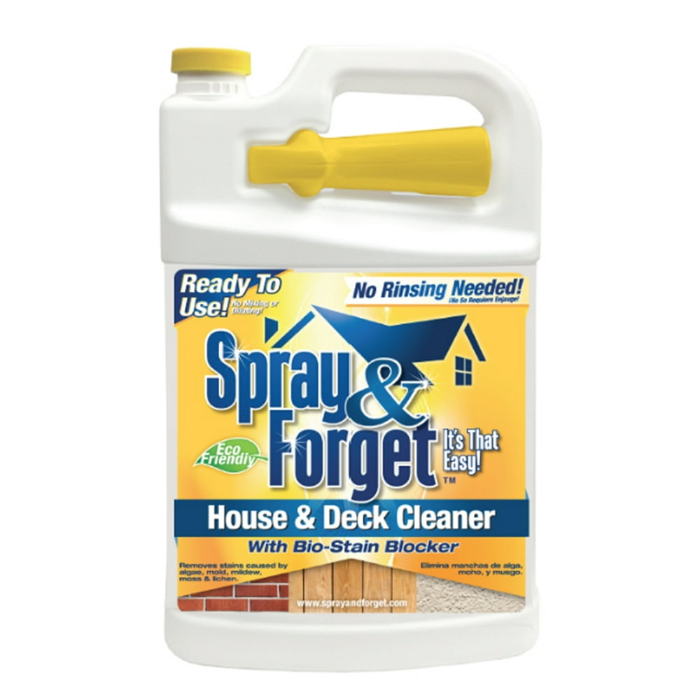 1 gal. House and Deck Cleaner, Outdoor Mold Remover, with Nestable