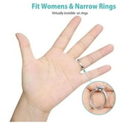 HOMEGEEK Invisible R-ing Size Adjuster R-ing Sizer Spacer Guard 8 Sizes for Loose R-ings Portable