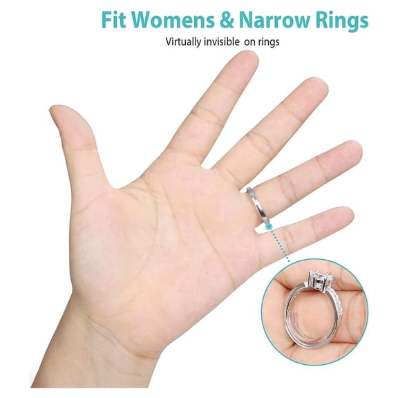 Invisible R-ing Size Adjuster R-ing Sizer Spacer Guard 8 Sizes for Loose R-ings Portable