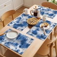 thumbnail image 5 of Gradient Blue Placemats Set of 4 Modern Abstract Blue Grey Ombre Mottled Stripes Heat Insulation Washable Place Mats, Non-Slip Table Mats for Dining Table Party Kitchen Decor,13x19 Inch, 5 of 9