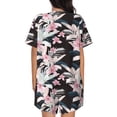 thumbnail image 3 of Lsque Orchids Flowers Women's Short-Sleeved Pajama Set - 2 Piece Soft and Lightweight Sleepwear Set-X-Large, 3 of 9