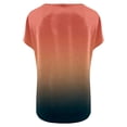 thumbnail image 5 of Endives Womens Satin T-shirt Short Sleeve Blouse V Neck Shirts Womens Top Summer Outfits S-3XL, 5 of 6