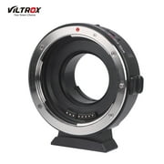 Angle View: Viltrox EF M1 Lens Adapter Ring Mount AF Auto Focus Aperture Control VR Stabilization Accessory Replacement for Canon EF EF S Lens to M4 3 Micro Four Thirds Camera GH5 4 3 Olympus
