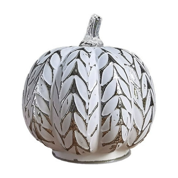 TopLLC Halloween Decorations, Glass Pumpkin Light With Lights Inside Battery Operated Led Pumpkin Light Ideal For Halloween Fall Decoration Thanksgiving Decor Xmas pumpkin lantern