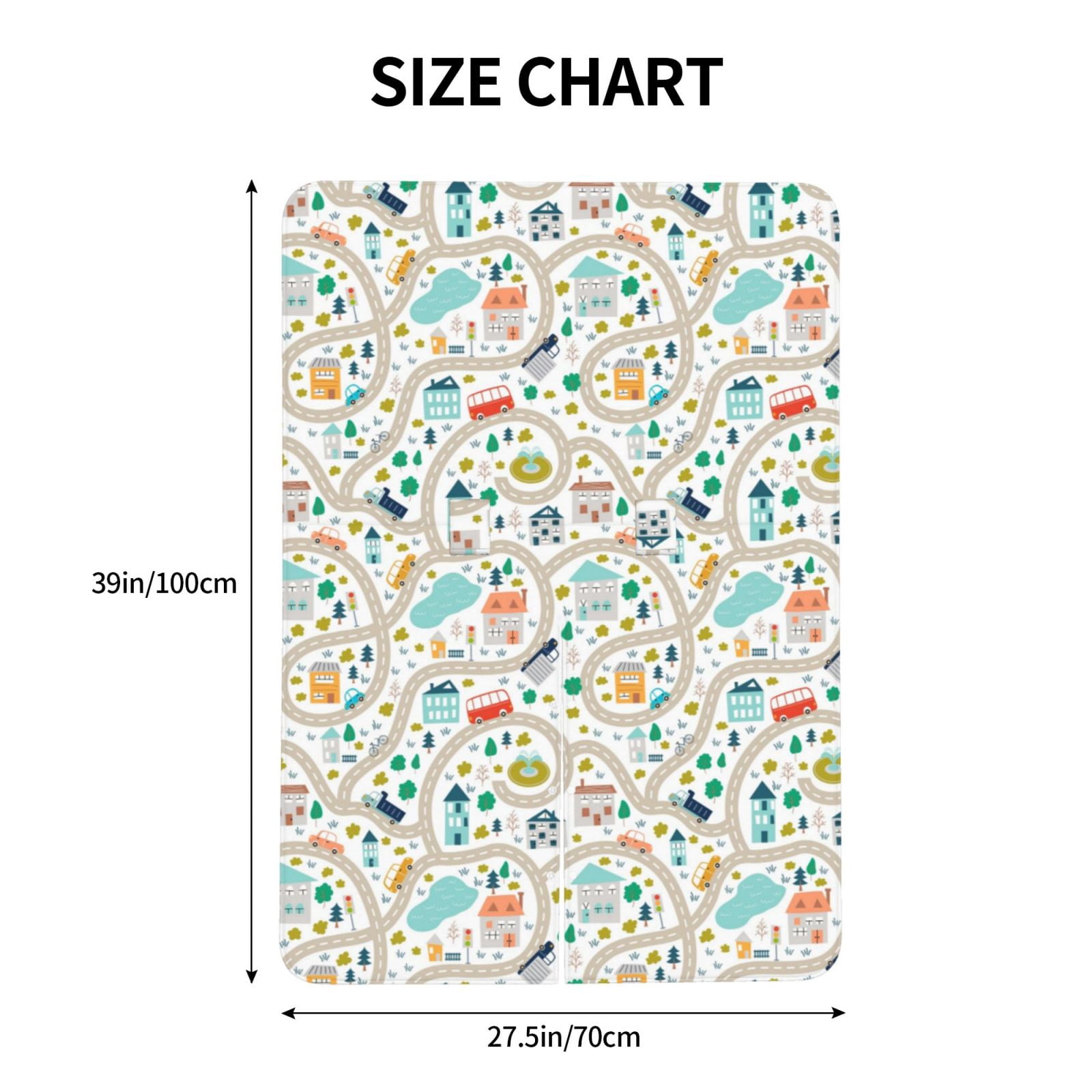 Naloa Hand Drawn Cars Trucks Buses And Roads Baby Car Seat Cover, Breathable Baby Carrier Cover, Multiuse Baby Carrier Cover & Nursing Breastfeeding Cover