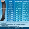 thumbnail image 5 of Absolute Support Travel Sheer Compression Socks for Women 15-20mmHg Black, 6X-Large, 5 of 8