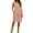 Pink, variant on Women's Sleeveless Midi Dress with Side Slit Crew Neck Casual Shift Dress with Pockets for Everyday Wear