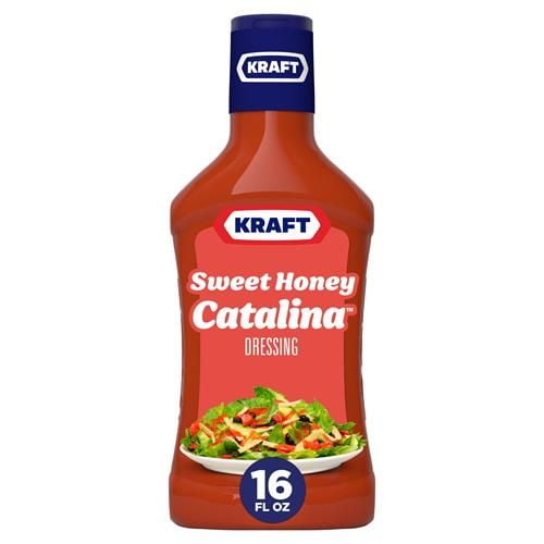 Kraft Sweet Honey Catalina Salad Dressing (16 Fl Oz Bottle) - Pack of 2