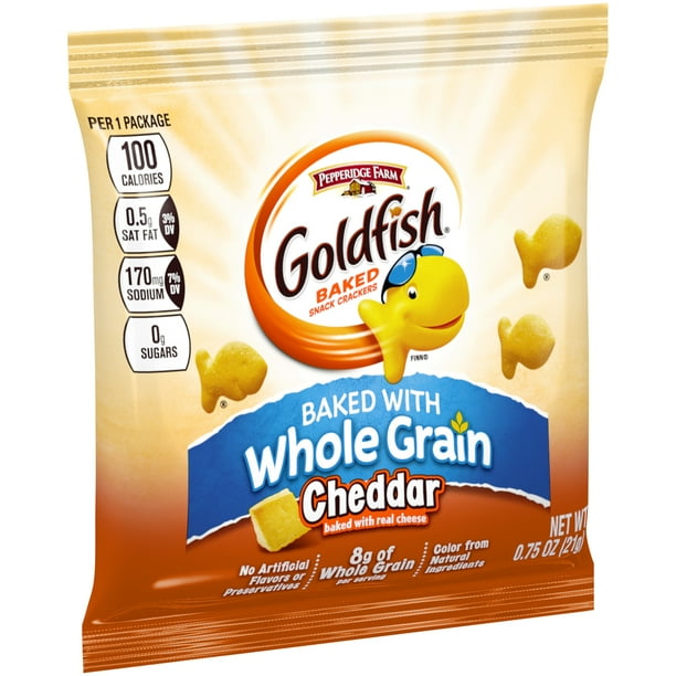 300 PACKS Pepperidge Farm Whole Grain Cheddar Goldfish 0.75 oz. bag