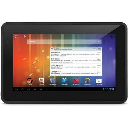 Ematic Emdoor EM63 Genesis Prime Tablet, 7", Dual Core, 1.2 GHz processor, 1 GB RAM, 4 GB Flash memory, Android 4.1 Jelly Bean (Black) - New