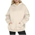 thumbnail image 2 of BLCHUNen Hoodies for Women Long Sleeve Fleece Lined Pullover Tops Gym Active Athletic Sports Casual Sweatshirts with Pockets, 2 of 6