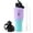 Purplish Green Gradient, variant on 40 oz Insulated Water Bottle with Straw fit in  Cup Holder, Triple Wall Vacuum Stainless (Cold 48 hrs, Hot 24 hrs), Leakproof & Non-BPA, Hydro Travel Flask with Straw and Spout Lid
