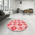 thumbnail image 4 of Ahgly Company Machine Washable Indoor Rectangle Transitional Deep Rose Pink Area Rugs, 2' x 4', 4 of 7