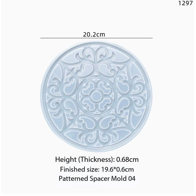 1 molde de epoxi de cristal for decoración del hogar, molde de posavasos de silicona for proyectos de manualidades DIY