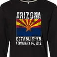 thumbnail image 4 of Inktastic Established February 14, 1912 Arizona Flag Long Sleeve T-Shirt, 4 of 5