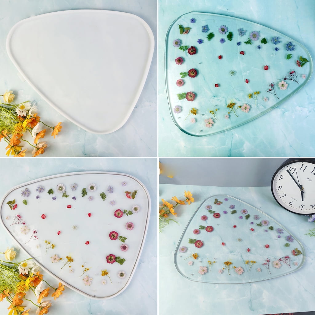 Large Triangle River Table Silicone Mold DIY Crystal Epoxy Resin Molds Decors