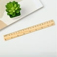 thumbnail image 4 of Clearance Wooden Ruler 15/20/30cm Single Double Scale Ruler Student Learning Stationery Ruler, 4 of 9