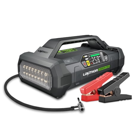 LOKITHOR JA3000 3000Amp 12V LiFePO4 Automotive Jump Starter with Air Compressor