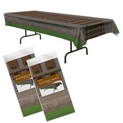 Beistle Railroad Track CORNET Tablecovers Pack of 2