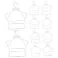 thumbnail image 5 of IDEANATEGRATE Toddler Clothes Hangers Plastic White 10pcs Space Saving, 5 of 8
