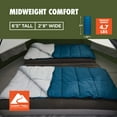 thumbnail image 4 of Ozark Trail 35°F Cool Weather Rectangular Sleeping Bag with Recycled Polyester and ZIP SHIELD, 4 of 16
