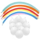 thumbnail image 3 of 17 globos decorativos creativos de arcoíris para decoración del hogar, tiendas y centros comerciales (7 globos de tiras de colores, 10 globos blancos), 3 of 6
