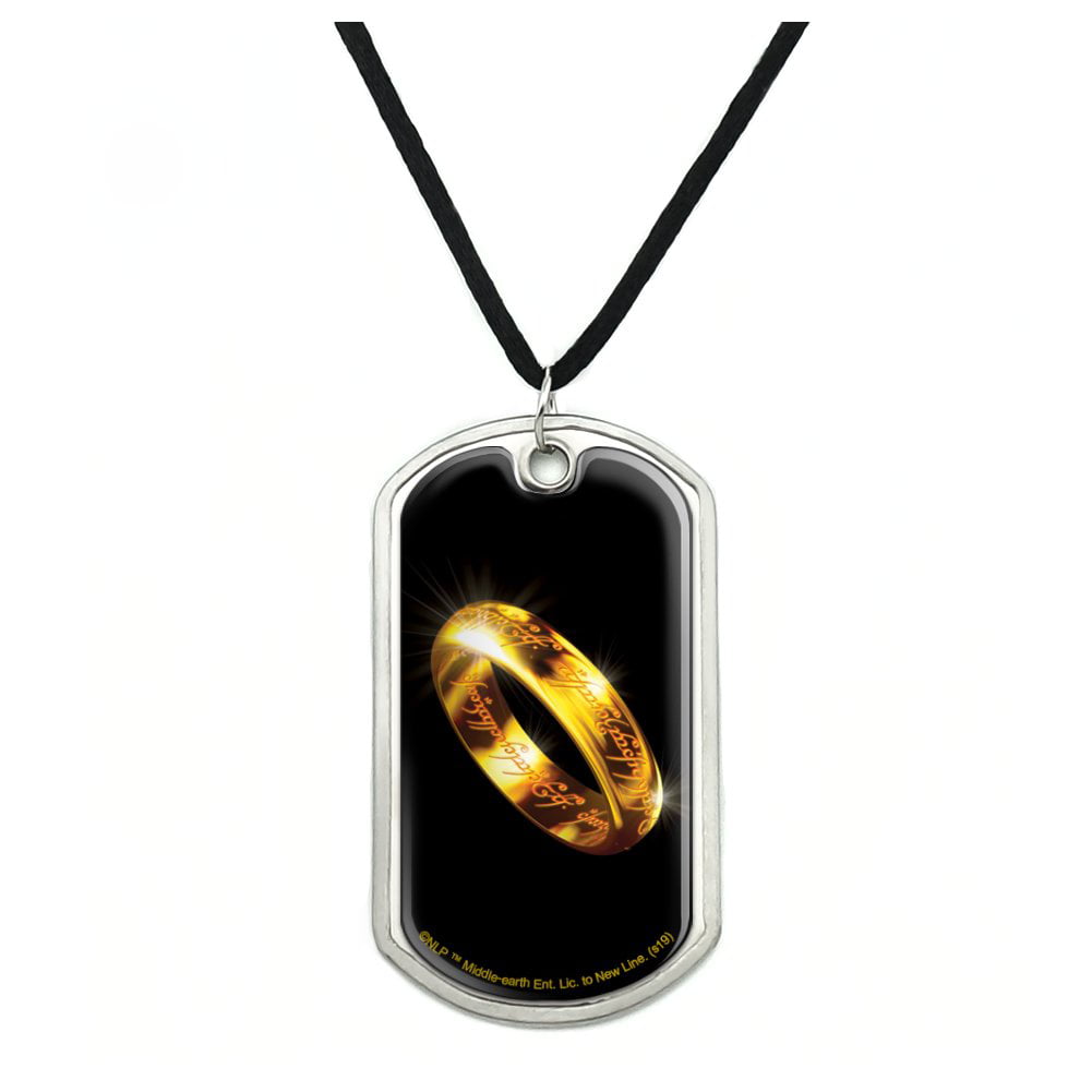 Official Lord of the rings resin ring on chain pendant