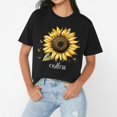thumbnail image 3 of NAMTYQX Spring Tops for Women 2025 Cool Short Sleeve Bedruckte Baggy Plus Size Print Crewneck Stretchy Casual Going Out Tops for Women Black Size L, 3 of 5