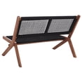 thumbnail image 6 of SAFAVIEH Kobina Outdoor Patio, Bench, Natural/Black, 6 of 11