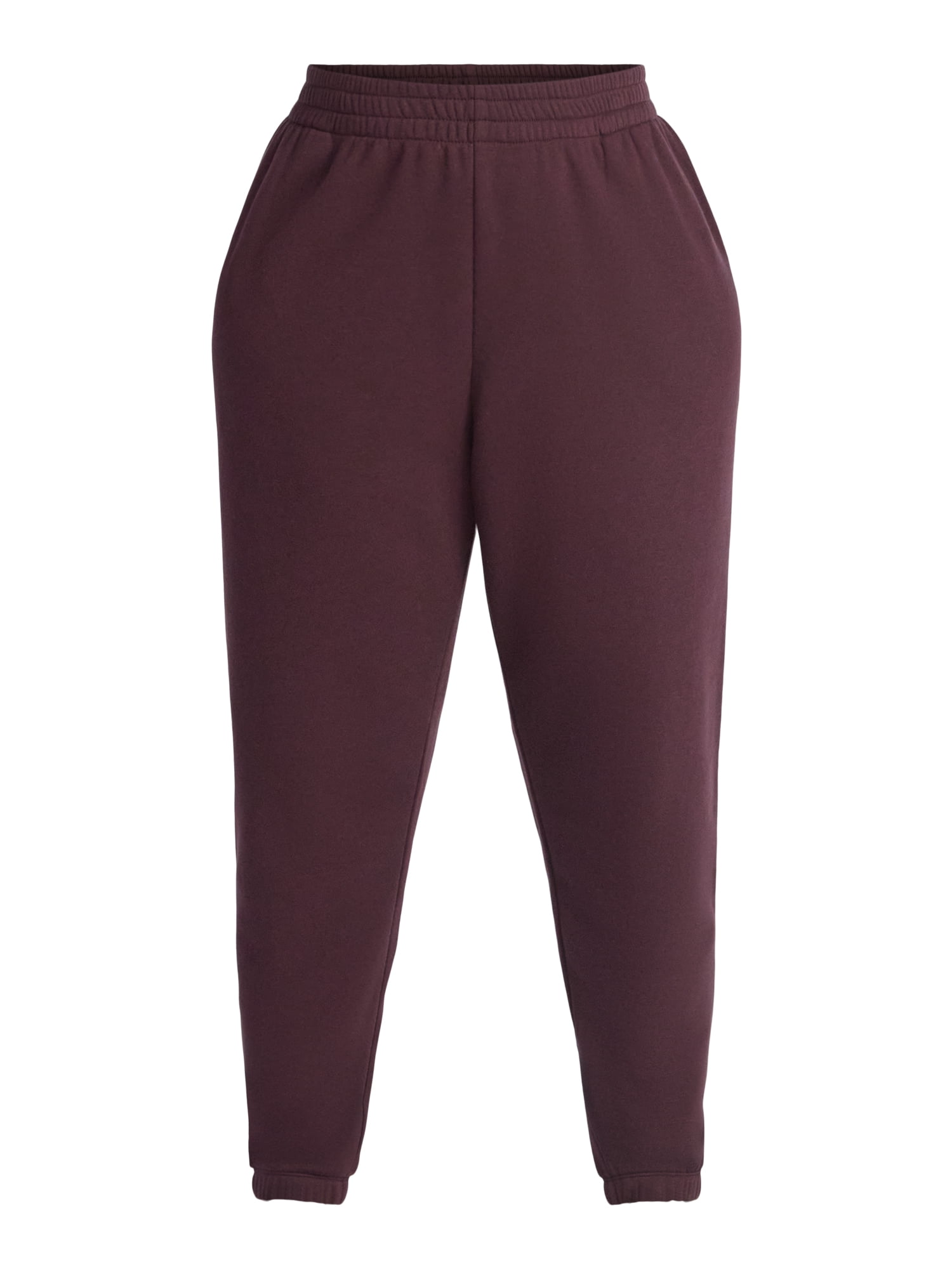 Terra & Sky Women's Plus Fleece Jogger Sweatpants, Size 0X-5X