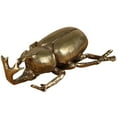 thumbnail image 1 of Golden Copper Beetle Model Decorative Adornment for Desktop or Home Decoration Lifelike Design, 1 of 9
