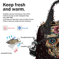 thumbnail image 6 of Herdesigns Day The Dead Skull Halloween Insulated Lunch Bag for Women Men Adults Large Reusable Lunch Box Leakproof Portable Cooler Tote Bags with Adjustable Shoulder Strap, 6 of 7