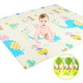 thumbnail image 1 of vocheer Foldable Baby Playmat, Large Double-Side Activity Foam Crawl Mat for Baby, 79" x 71", 1 of 10