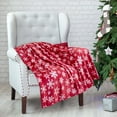 thumbnail image 6 of Nkmbld Christmas Throw Blanket Christmas Elements Reindeer Snowflake Printed Flannel Blanket, Christmas Decoration for Party Sofa Bed Living Room, 6 of 8