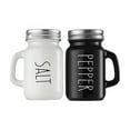 thumbnail image 1 of Glass Bottle Kitchen Set | Black & White Handle Design Blending Style With Functionality Silicone Collapsible Funnel Large Air Right Reusable Condiment Containers with Lids Home Edit Collapsible, 1 of 4