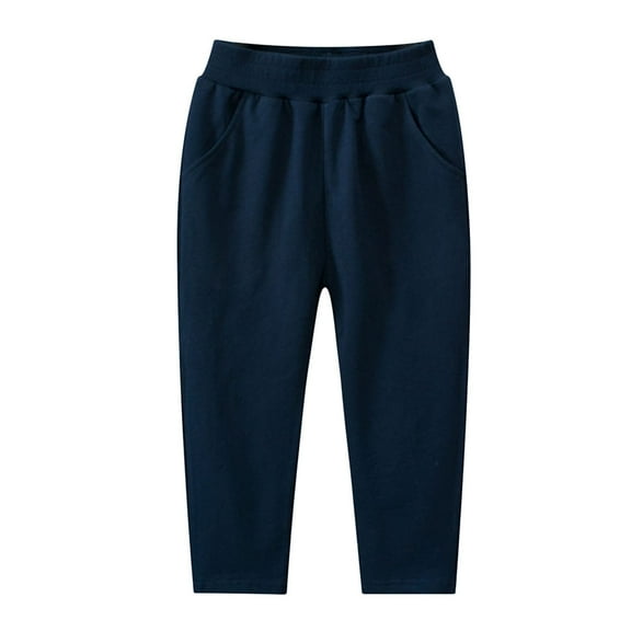 Zshosam Jogger Pants for Boy Youth Boys Pants Stretch Athletic Casual Pants Size 5T 6T,(Dark Blue 5-6 Years)