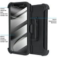 thumbnail image 3 of 6goodeals Compatible for Google Pixel 10 Pro 6.3 inch Screen Phone Case with Kickstand Rugged Cell Phone Case Black Stripe, 3 of 6