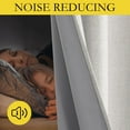 thumbnail image 7 of NICETOWN 100% Blackout Linen Curtains, Full Room Darkening Solid Modern Grommet Drapes for Bedroom & Living Room, 52"x108", Angora, 2 Panels, 7 of 7