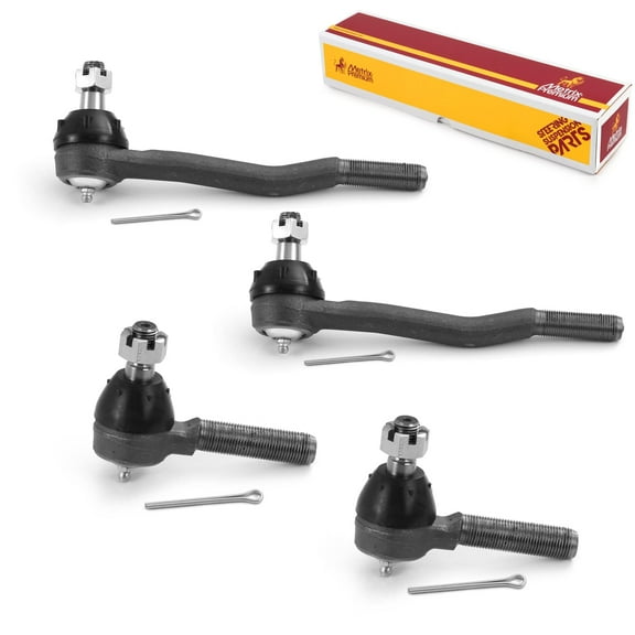 Metrix Premium Chassis Parts-4 PC Inner & Outer Tie Rod End Kit Fits 04-05 Toyota Hilux (Mexico) RWD,79-95 Toyota Pickup RWD,Replacement ES3192,ES2376