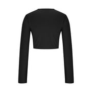 Mingw Womens Clothes for Fall Season Women's Fashion Summer V Neck Leisure Three-quarter Sleeve Solid