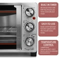 thumbnail image 4 of MegaChef 25 Quart French Door Multi-Function Electric Toaster Oven with Rotisserie Set, 4 of 9